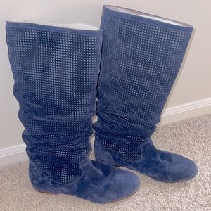 Blue Suede Ugg Boots